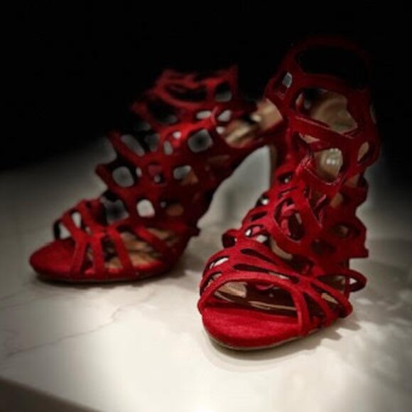 Red * Sleek* Sexy* Heels - Picture 2 of 5
